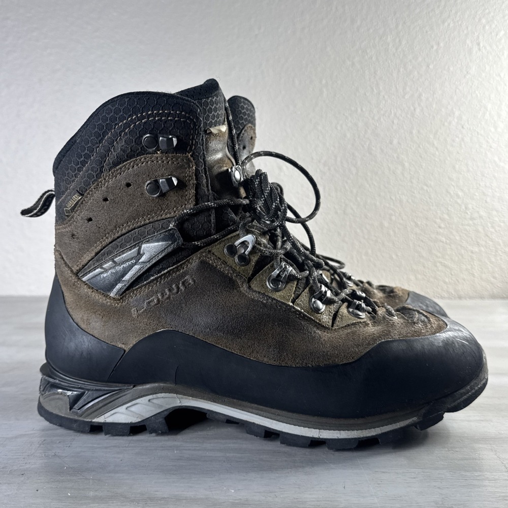 Lowa Cevedale Pro GTX Hiking Boots Men's 10 Brown Leather Gore-Tex Trail Italy